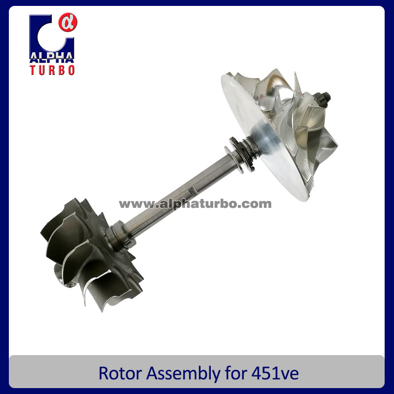 Rotor assembly Turbo cartridge part turbine compressor wheerl 451VE