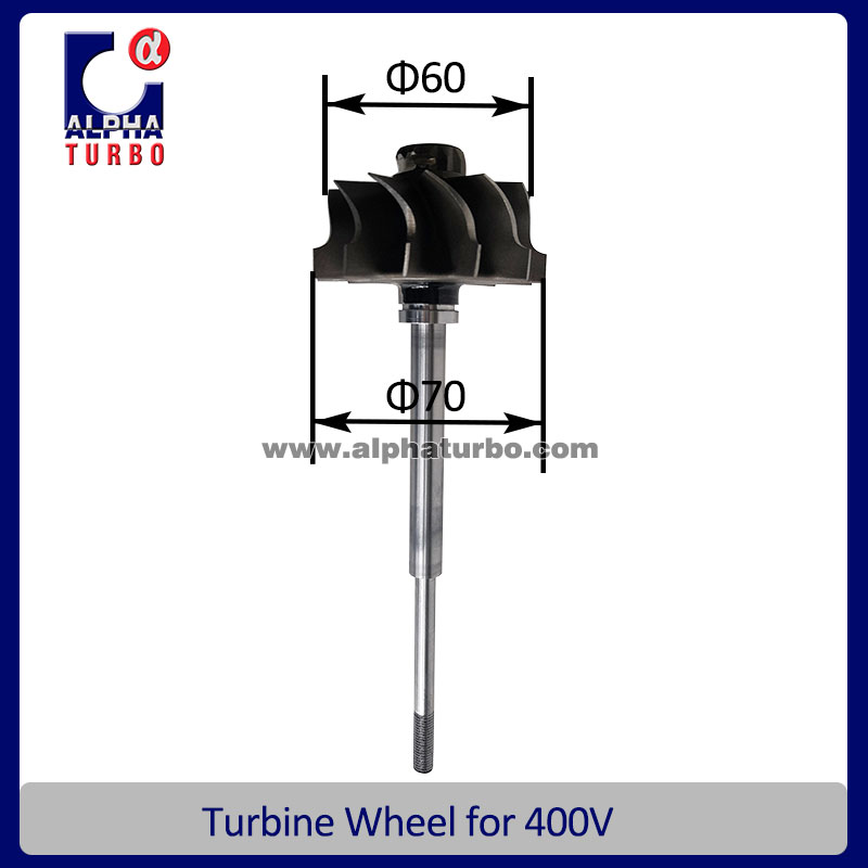 400V Turbocharger Cartridge Part Shaft and Turbine Wheel
